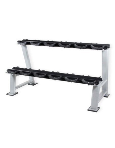 Soporte mancuernas para 10 Pares NEGRO (Medidas 2,50 x 0,84 x 0,60 Mts)